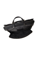 Male Black Long Strap Leather Briefcase | Derimod