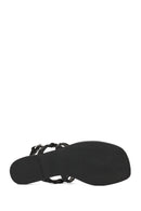 Woman Black Flip-Flop Sandals | Derimod