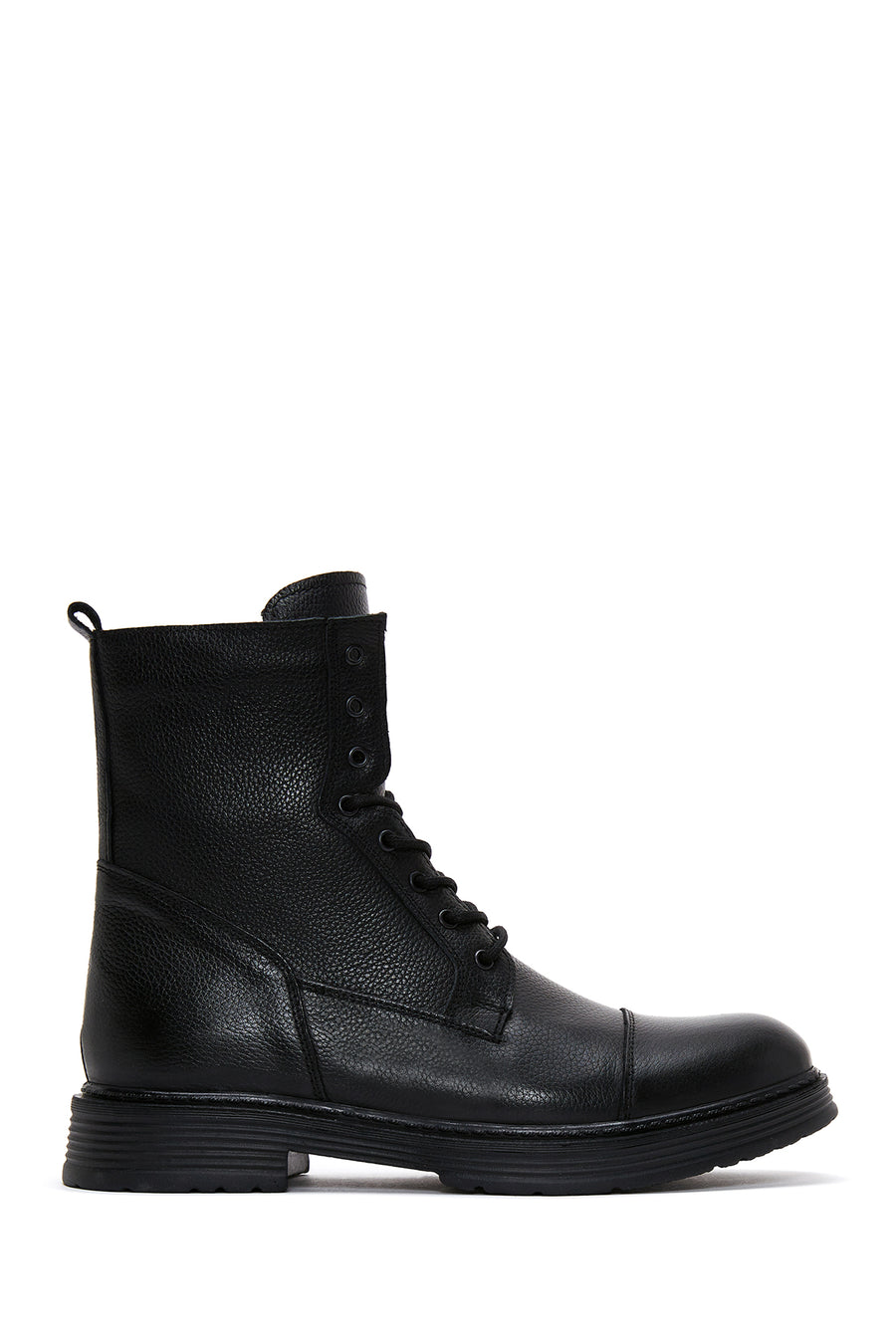 Men's Leather Zippered Boots 22WFD659618 | Derimod