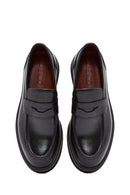 Erkek Siyah Deri Casual Loafer | Derimod