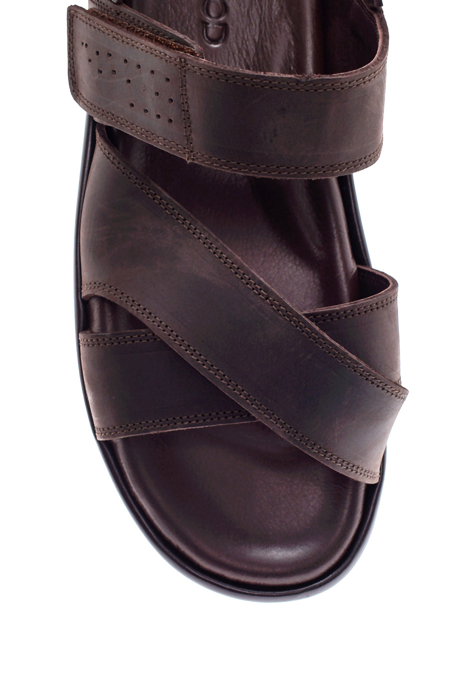 Men's Brown Nubuck Leather Sandals