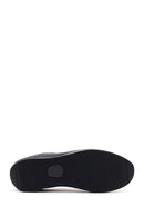 Erkek Lacivert Bağcıklı Deri Casual Sneaker | Derimod