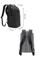 D-Pack Unisex Gri Teknolojik Kumaş Hardcase Sırt Çantası | Derimod