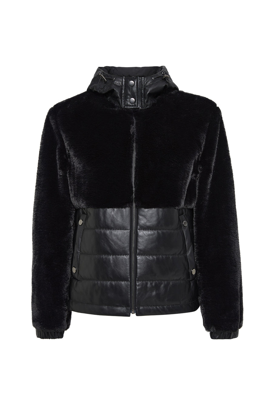 Alabama Women's Black Hooded Teddy Coat