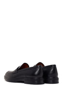 Male Black Leather Casual Loafer | Derimod