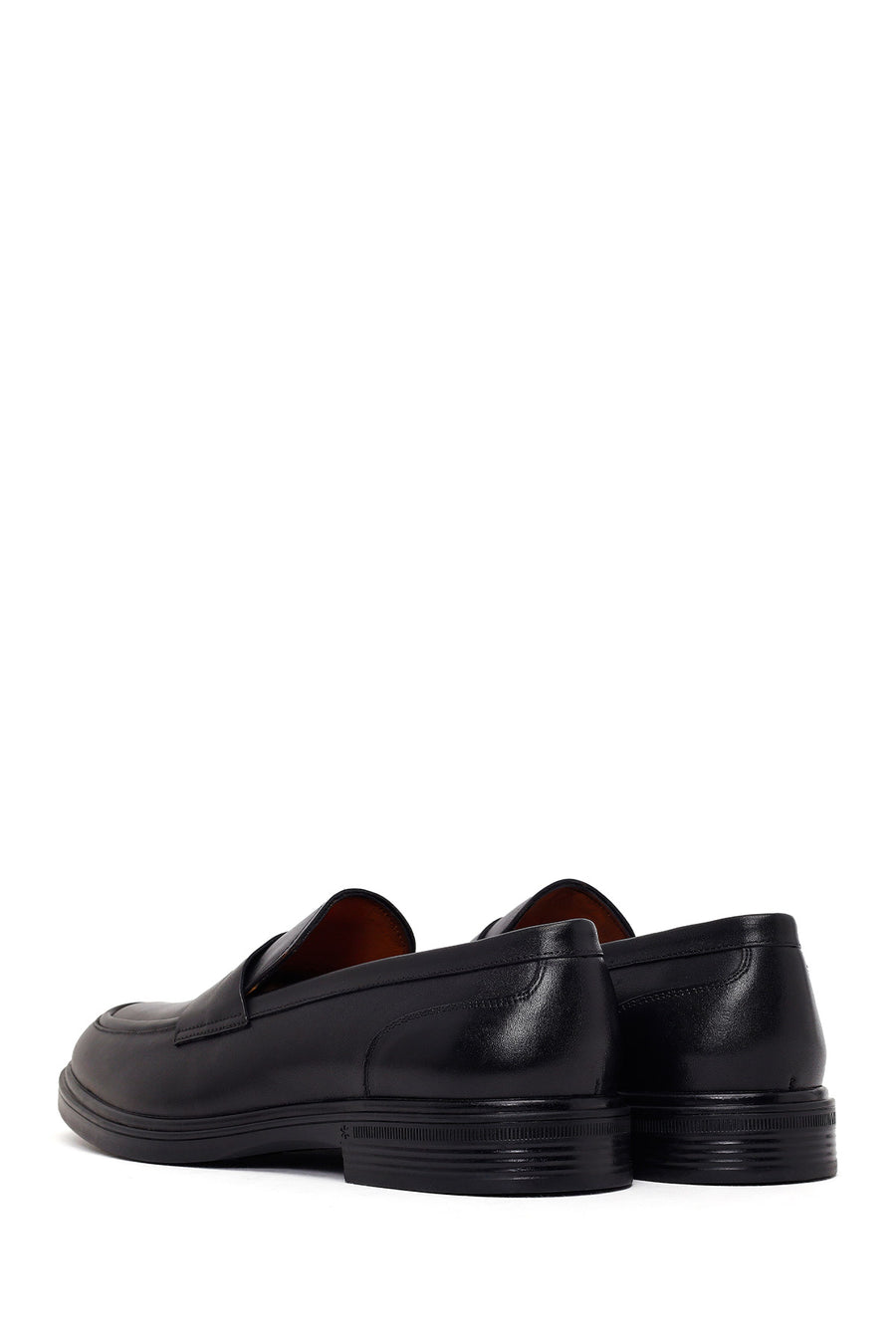 Male Black Leather Casual Loafer