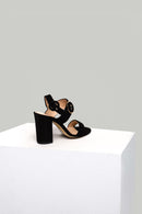 Thick Heeled Suede Leather Women's Slippers | Derimod
