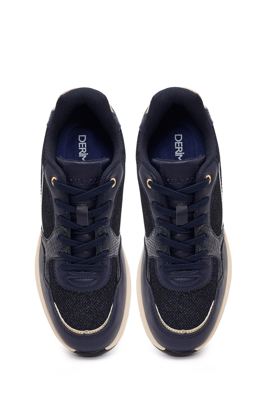 Kadın Lacivert Kalın Tabanlı Sneaker