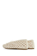 Women's Cream Knitted Ballerina | Derimod