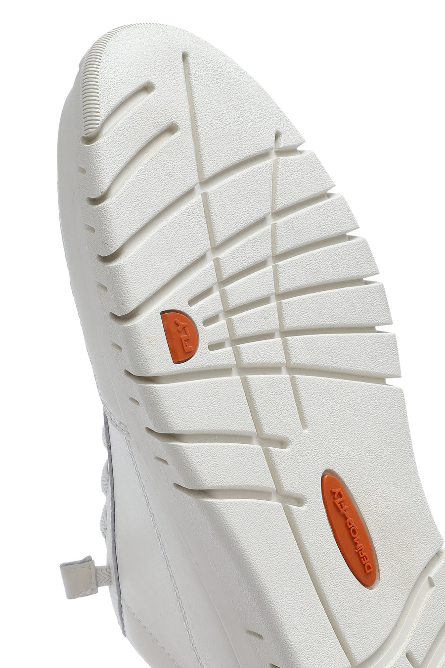 Erkek Beyaz Bağcıklı Deri Sneaker