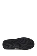 Men's Black Thick-Soled Leather Sneaker | Derimod