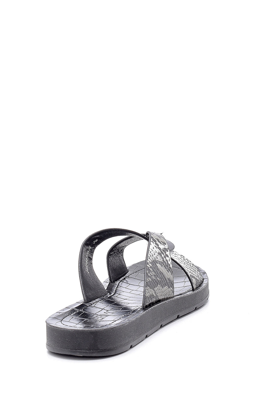 Women's Snakeskin Patterned Slippers