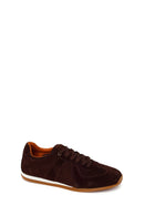 Erkek Kahverengi Bağcıklı Süet Deri Sneaker | Derimod