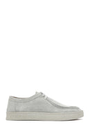 Men's Gray Lace-up Suede Leather Casual Shoes | Derimod
