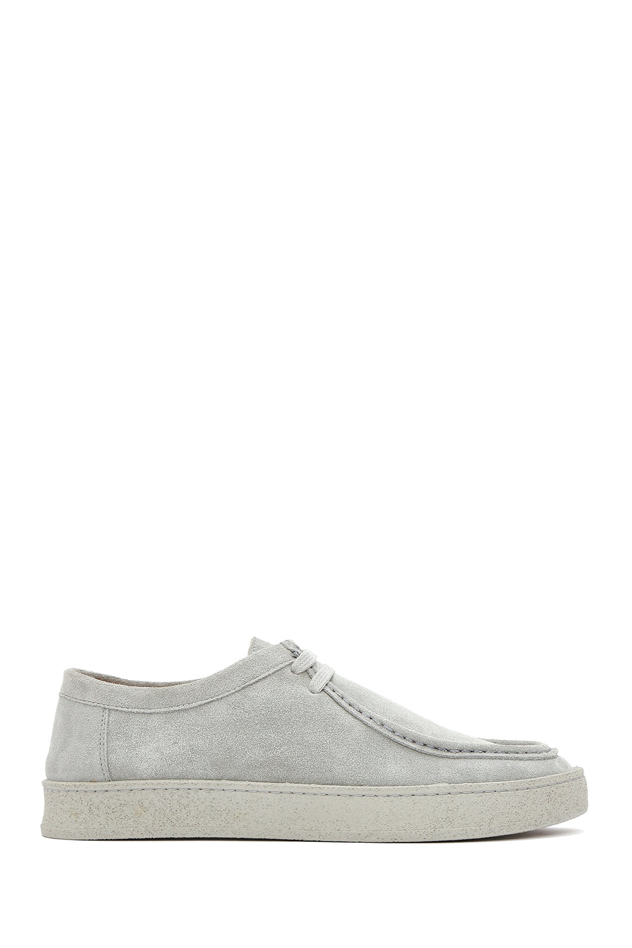 Men's Gray Lace-up Suede Leather Casual Shoes 25SFD630610 | Derimod