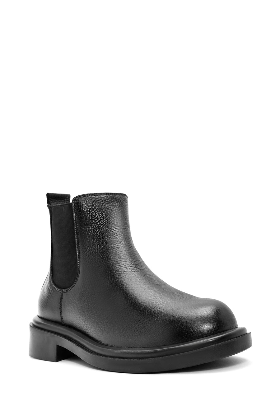 Men's Black Leather Chelsea Boots