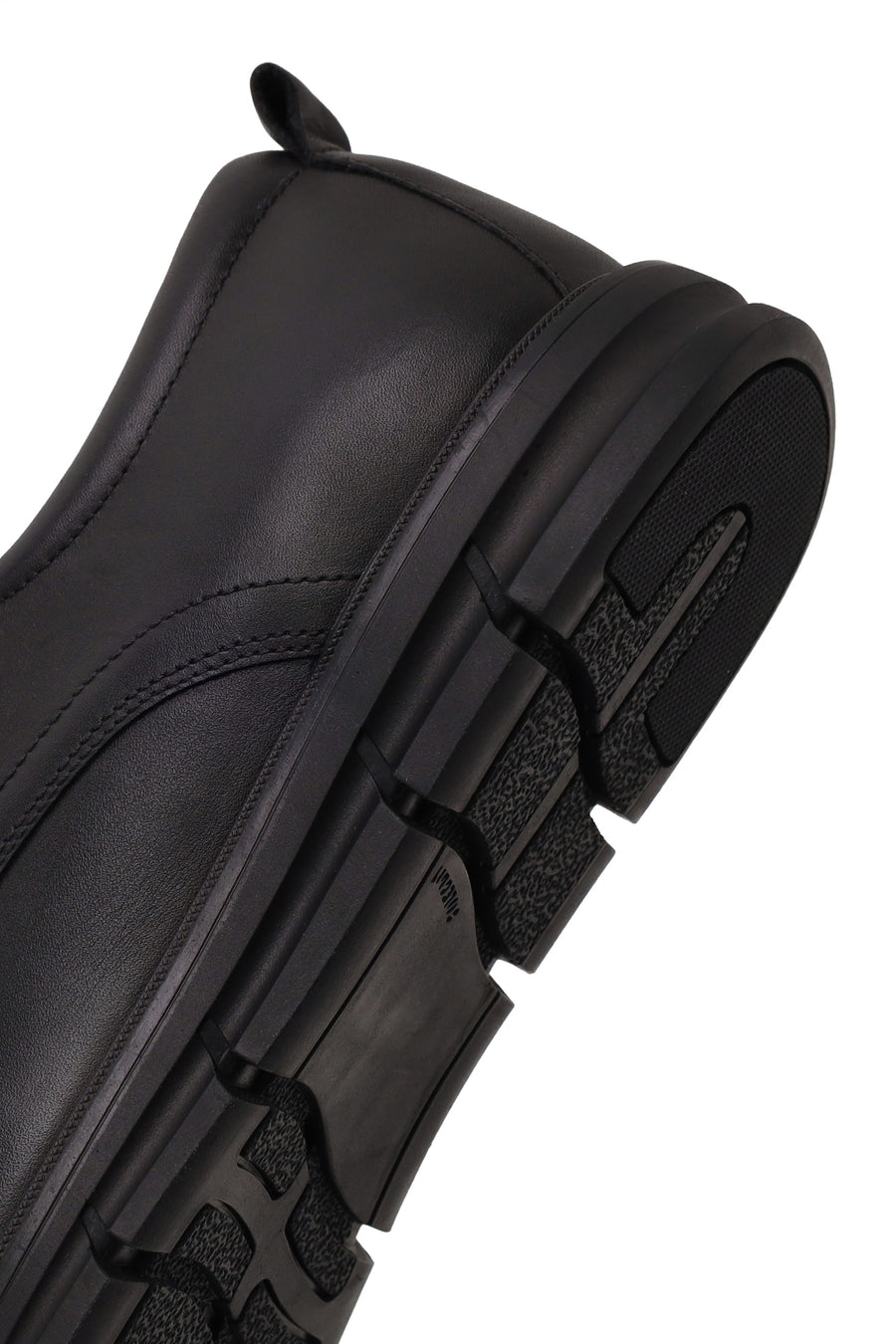 Male Black Lace-up Leather Casual Shoes