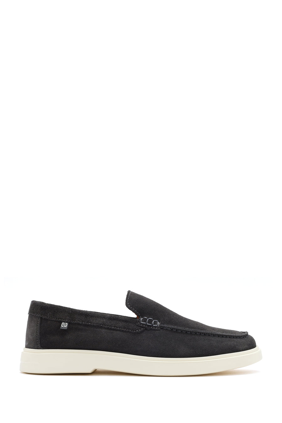 Erkek Gri Süet Deri Casual Loafer 25SFD707610 | Derimod