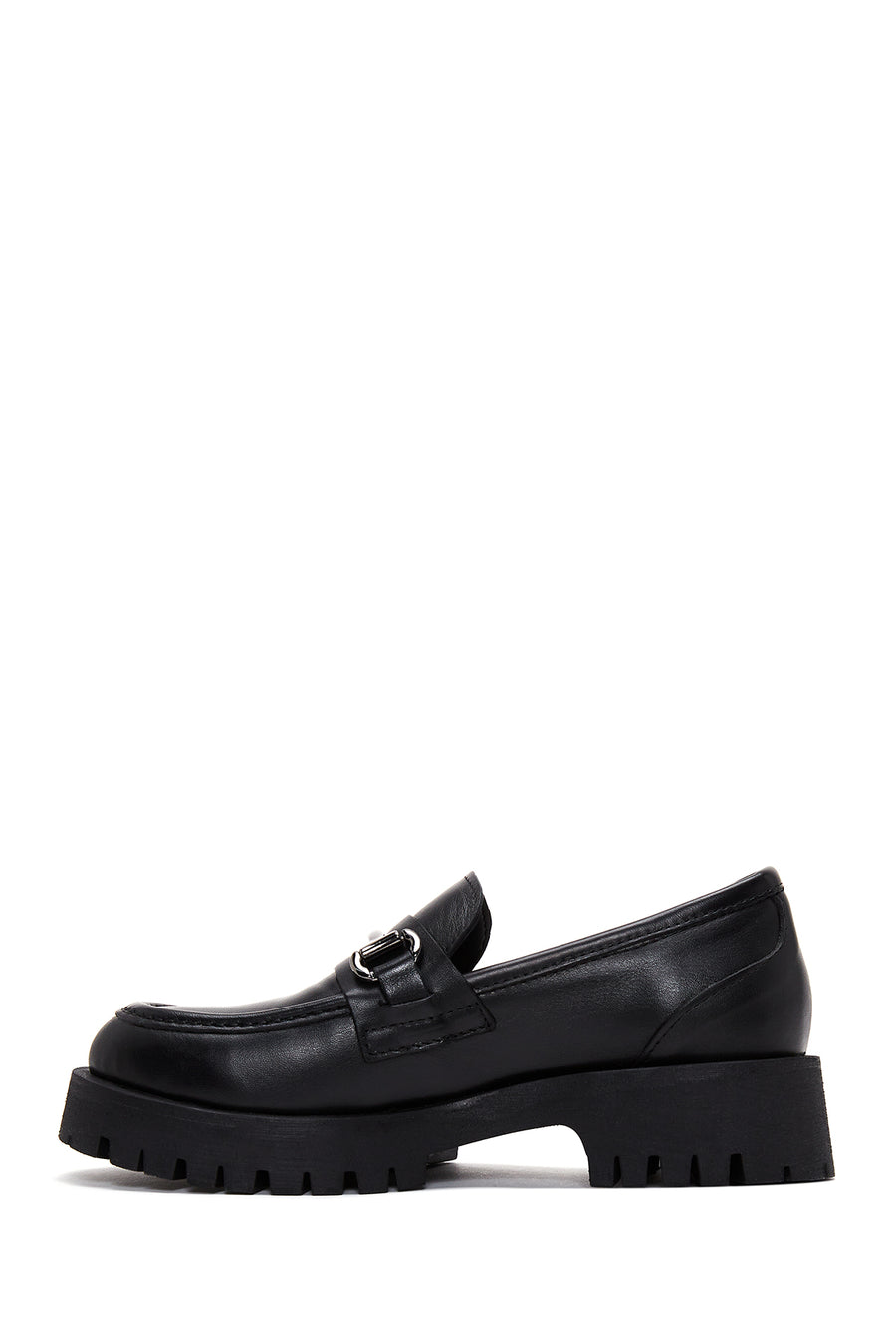 Women's Leather Buckle Loafer