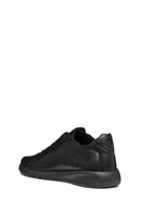 Geox Men's Black U Aerantis A - Tumb Laced Leather Sneaker | Derimod
