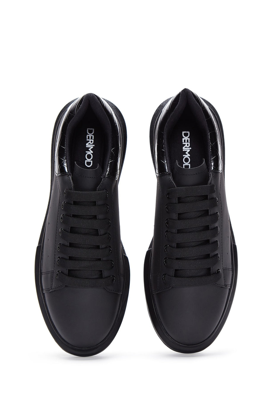 Erkek Siyah Kalın Tabanlı Sneaker