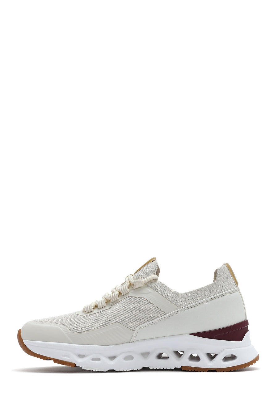 Derimod Zero Kadın Krem Bağcıklı Kumaş Sneaker