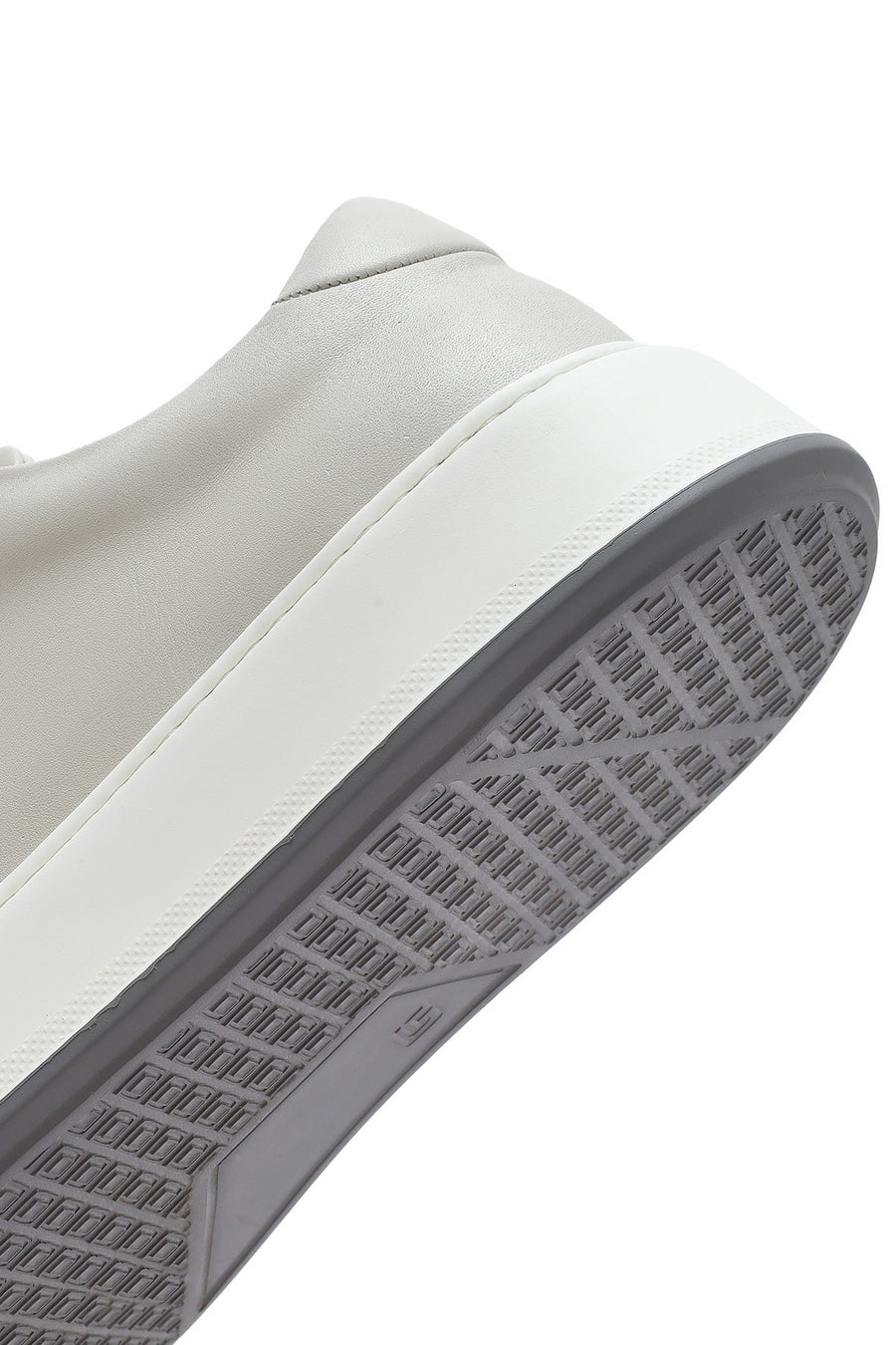 Erkek Beyaz Kalın Tabanlı Bağcıklı Deri Sneaker