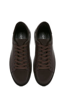 Men's Brown Lace-Up Leather Sneaker | Derimod