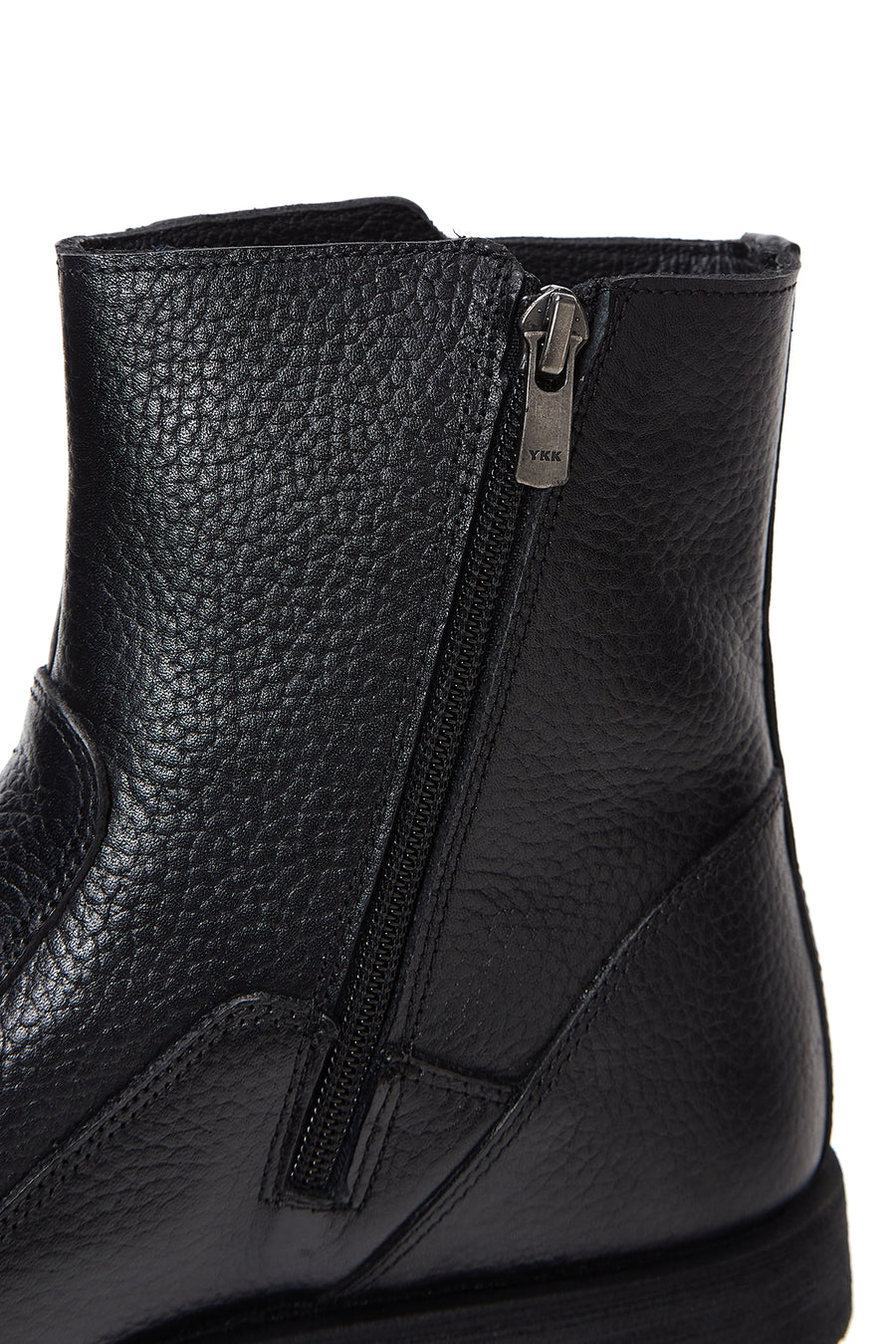 Men's Leather Zippered Boots