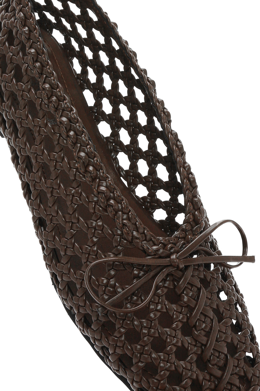 Women's Brown Braided Ballerina