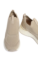 Derimod Zero Women's Beige Thick-Soled Fabric Sneakers | Derimod