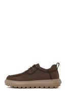 Derimod Zero Male Brown Lace-up Thick-soled Fabric Casual Shoes | Derimod