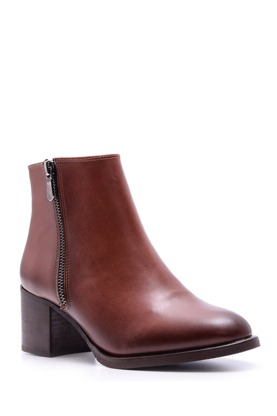 Women's Zippered Heeled Boots