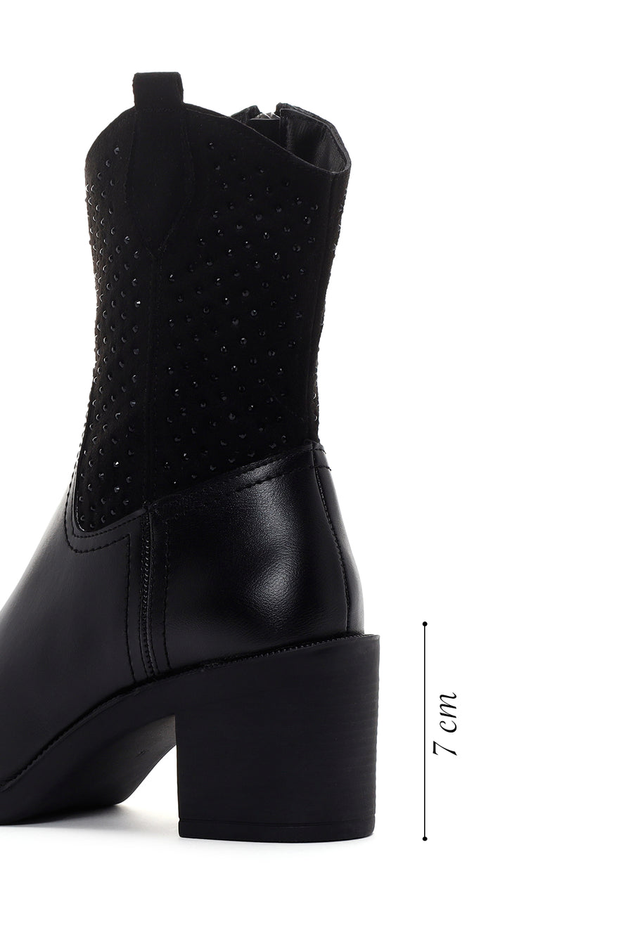Women's Black Heeled Cowboy Boots