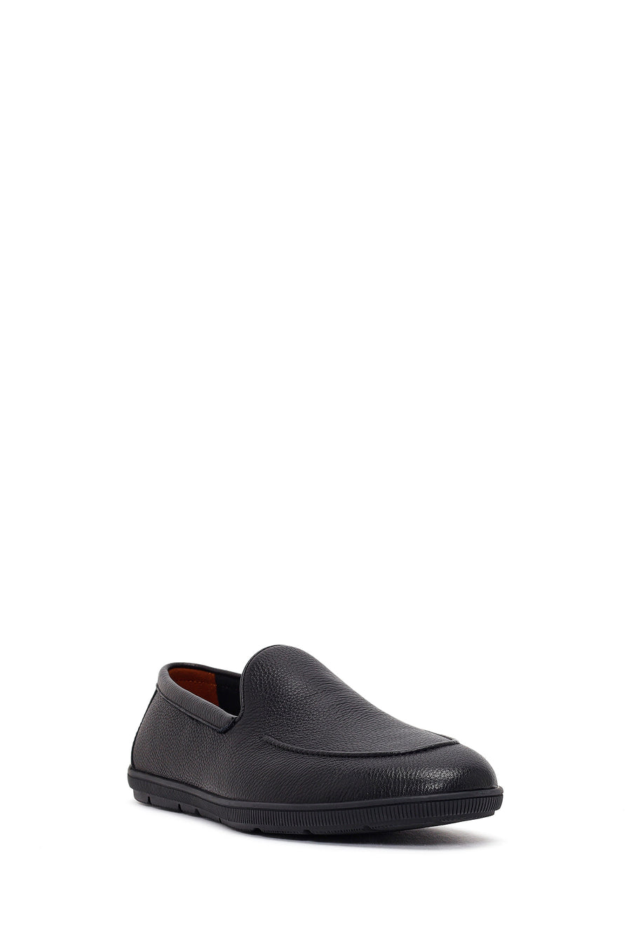 Erkek Siyah Deri Casual Loafer