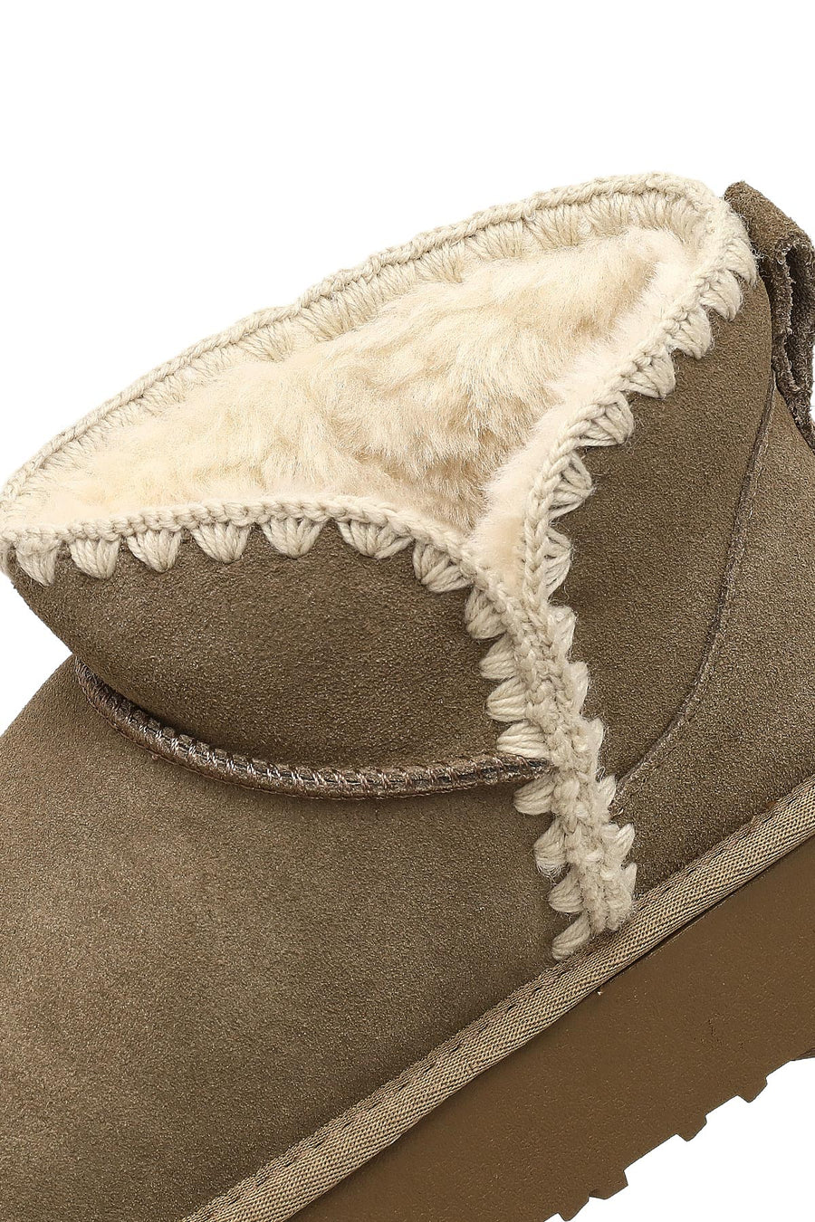 Woman Mink Suede Leather Teddy Bot