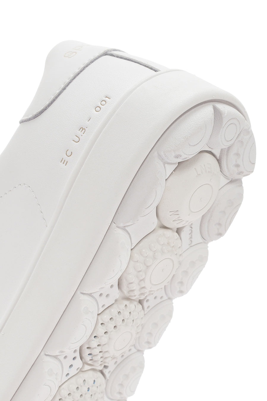 Geox Women's White Lace-Up Spherica Ecub Leather Sneaker