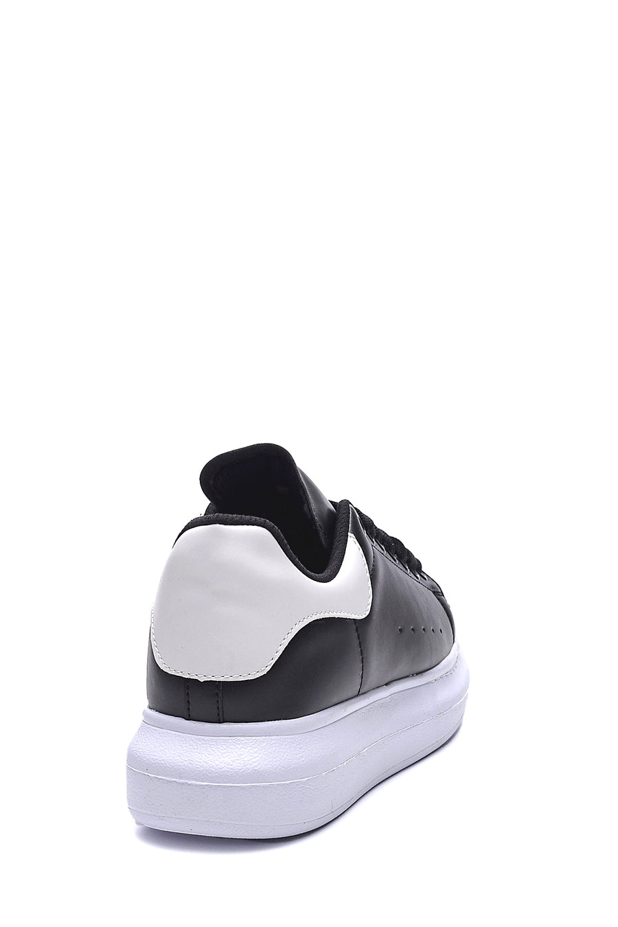 Kadın Beyaz Siyah Kalın Tabanlı Sneaker