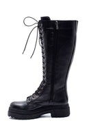 Women's Leather Casual Lace-Up Boots | Derimod