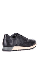 Kamuflaj Desenli Erkek Deri Sneaker | Derimod