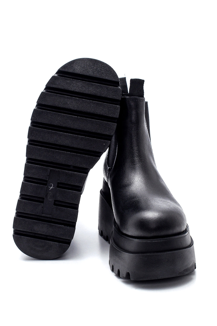 Women's Leather Platform Boots