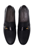 Men's Leather Printed Loafer | Derimod