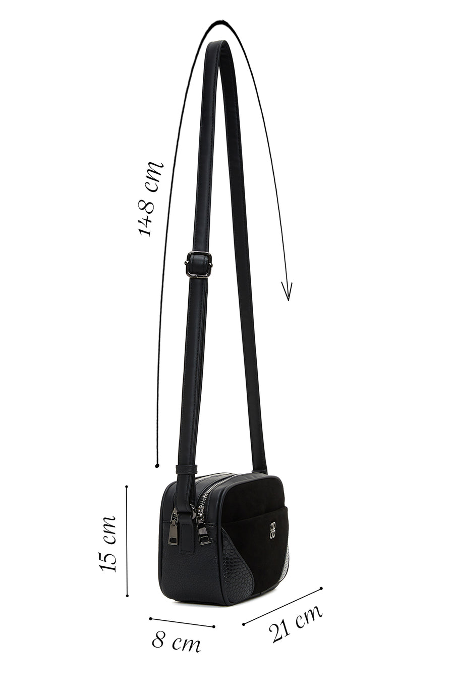 Women's Black Crossbody Bag