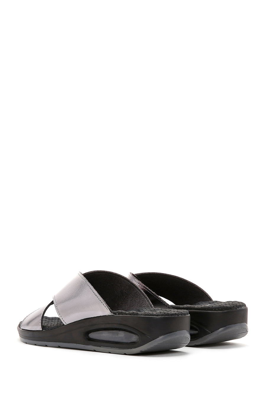 Women's Silver Comfort Slippers