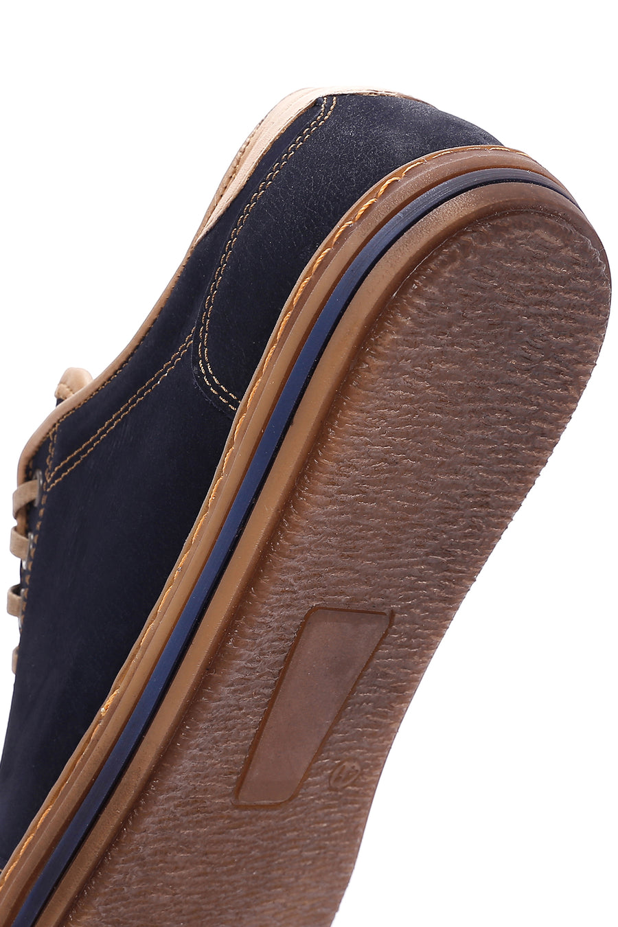 Erkek Lacivert Nubuk Deri Sneaker