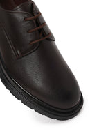 Male Brown Lace-up Leather Casual Shoes | Derimod