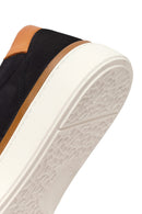 Male Black Lace-Up Nubuck Leather Sneaker | Derimod