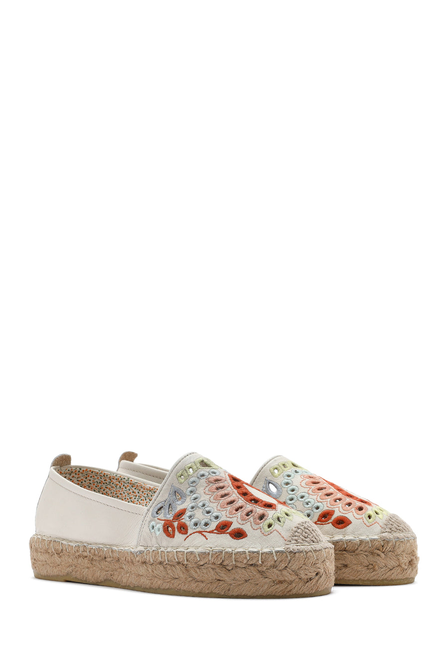 Women's Beige Patterned Espadrilles