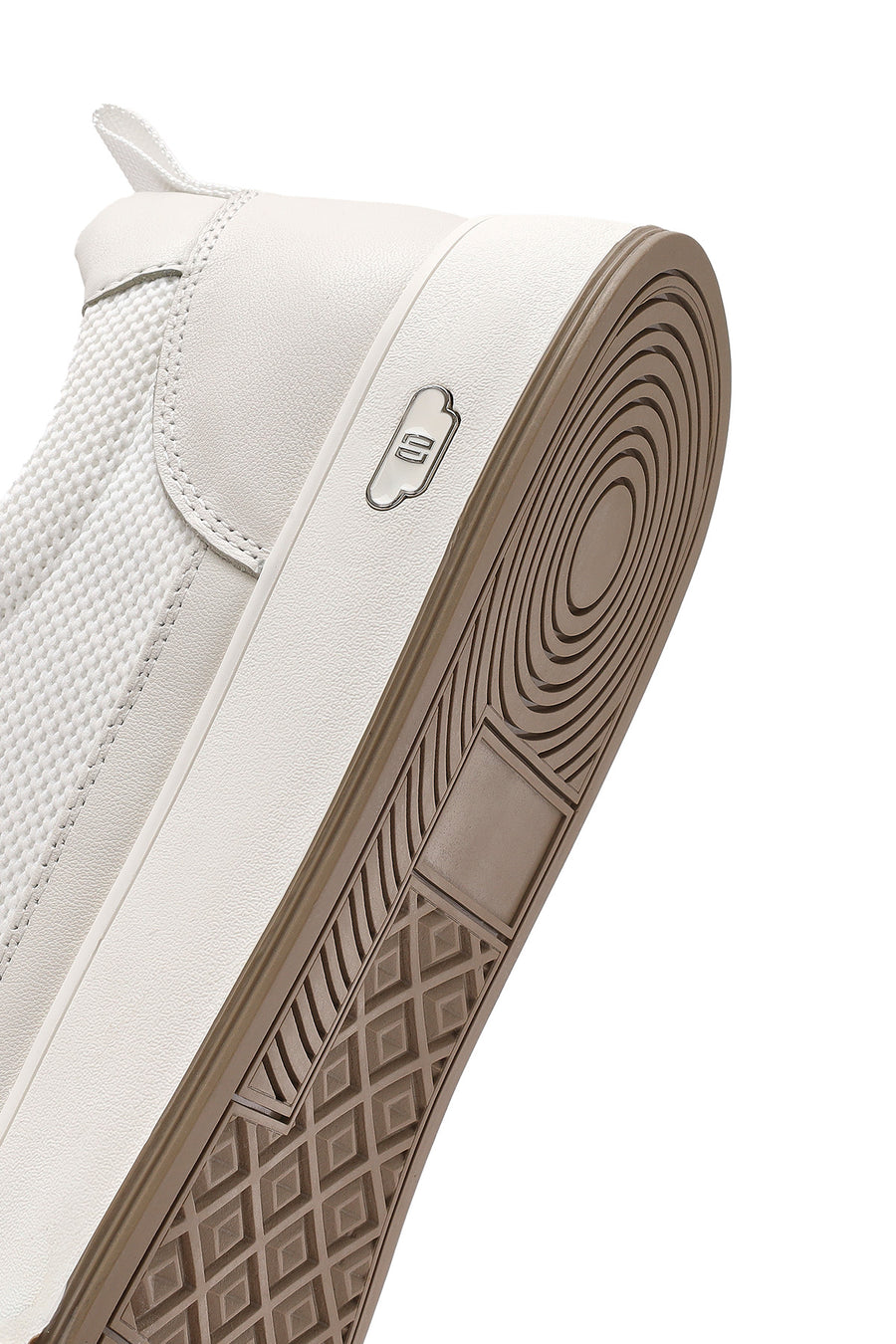 Erkek Beyaz Bağcıklı Deri Sneaker