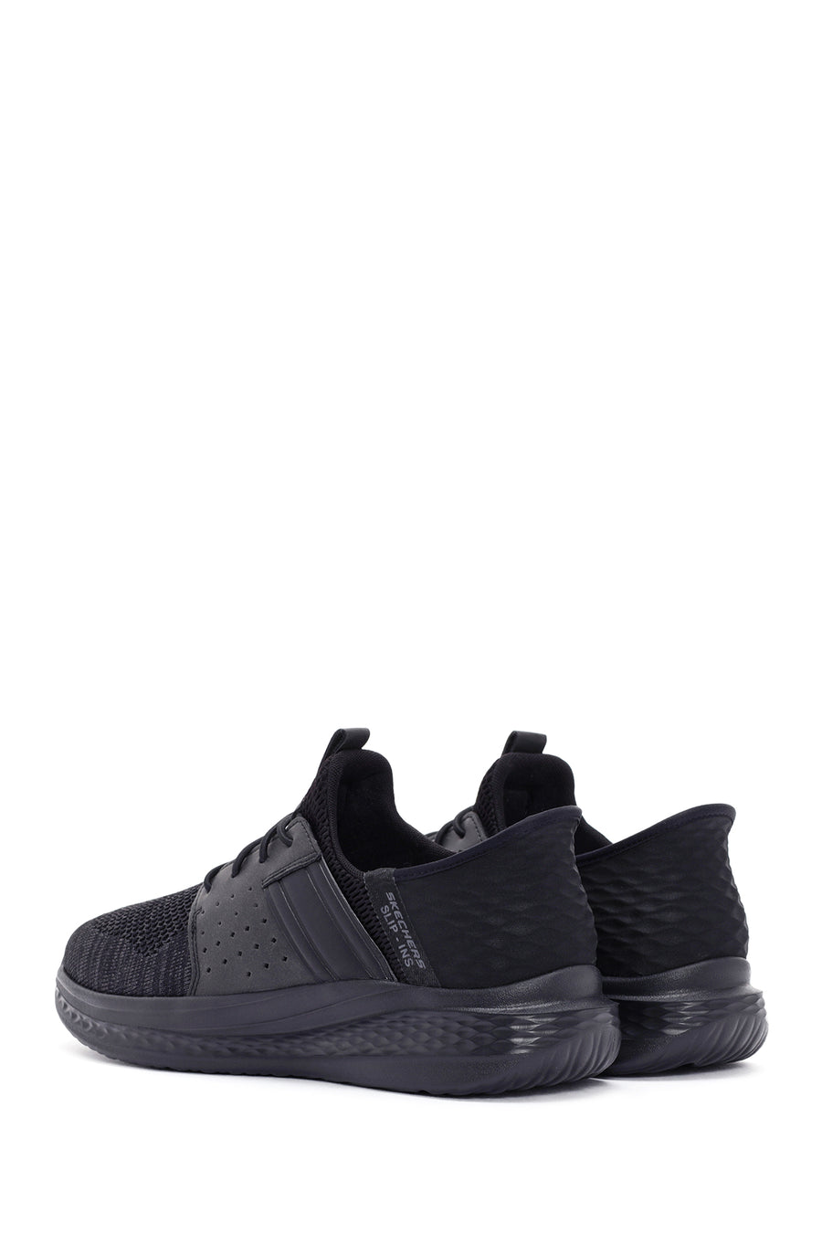 Skechers Men's Black Slade - Ocon Lace-Up Sports Sneaker